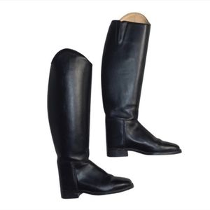 Ariat Women’s Black 6 Wide Calf Leather Pull On Style Tall Riding Boots Dressage